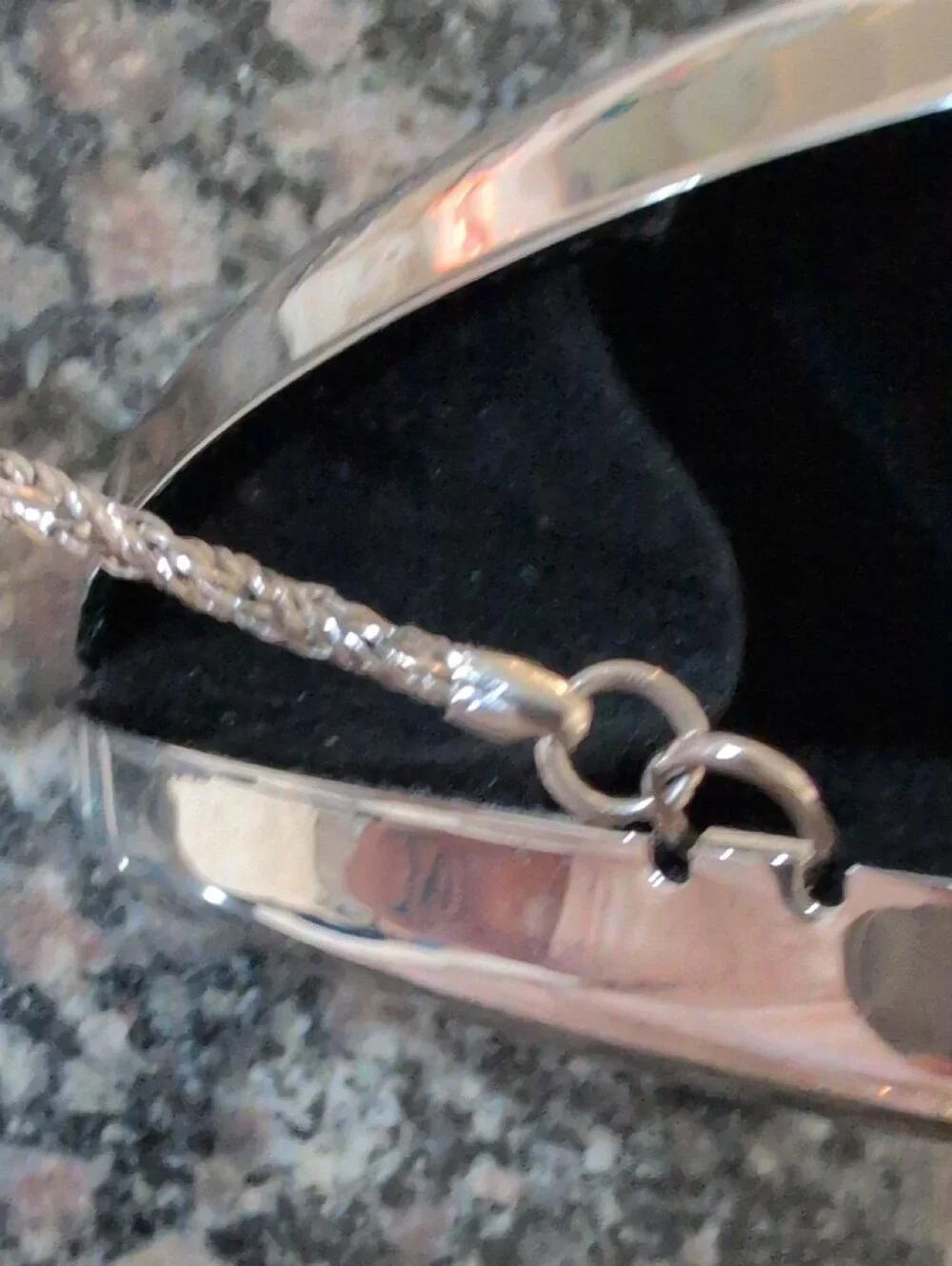 Vintage Silver Tone Half-Moon Metal Clutch  Or Crossbody By CHR Paris Milan